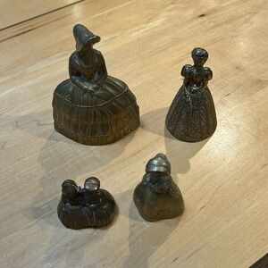 Brass Victorian Lady Bells